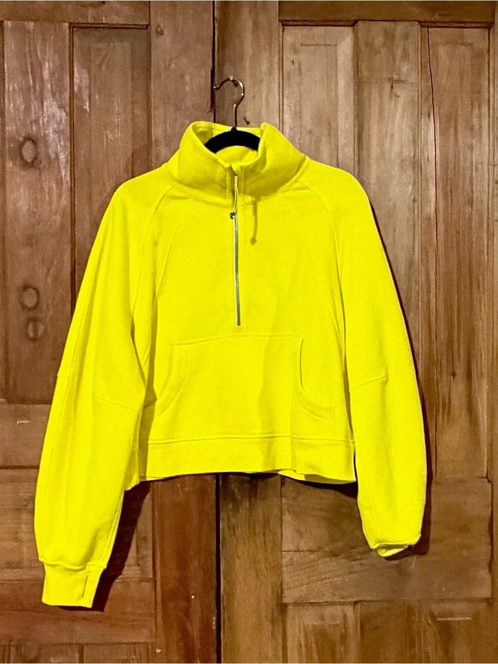 Lululemon – Scuba Oversized Funnel Neck Half Zip Pullover – Sonic Yellow – M/L